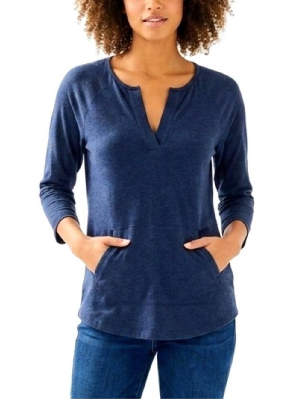 Lilly Pulitzer Jules Popover in True Navy size M 25357